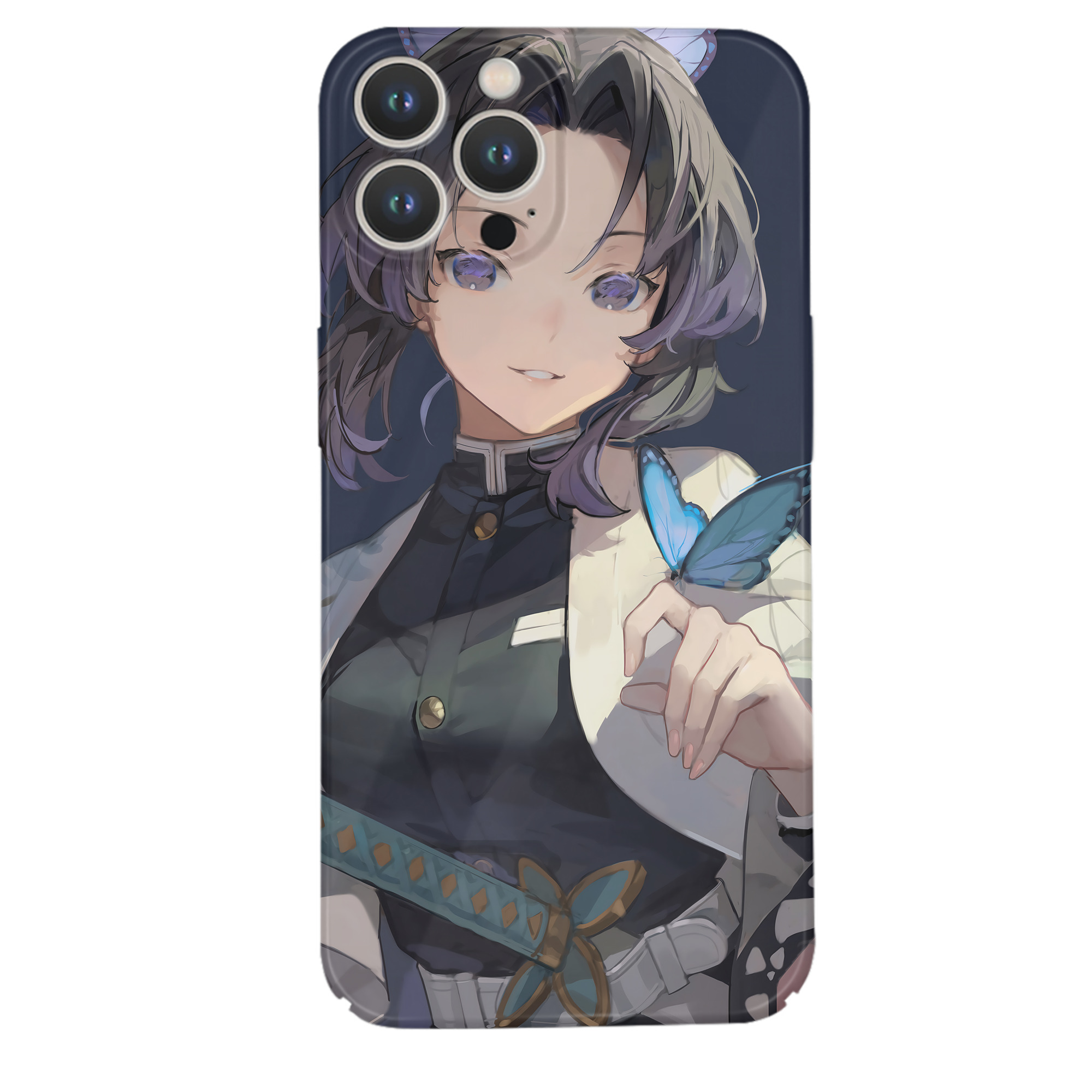 （画像用） 鬼滅の刃（きめつのやいば）蟲柱-胡蝶 しのぶ／こちょう しのぶ Kochou Shinobu 【iPhone 14シリーズ対応】ハードケース